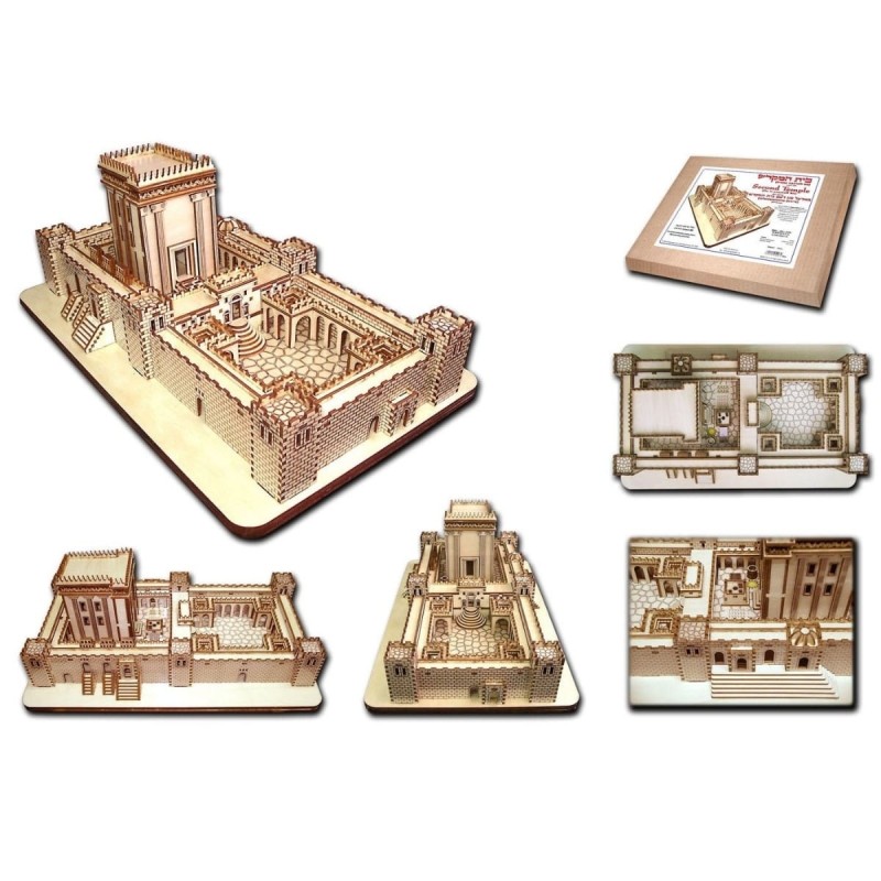 Jerusalem Second Temple Laser Cut 3D Do-it-Yourself Kit