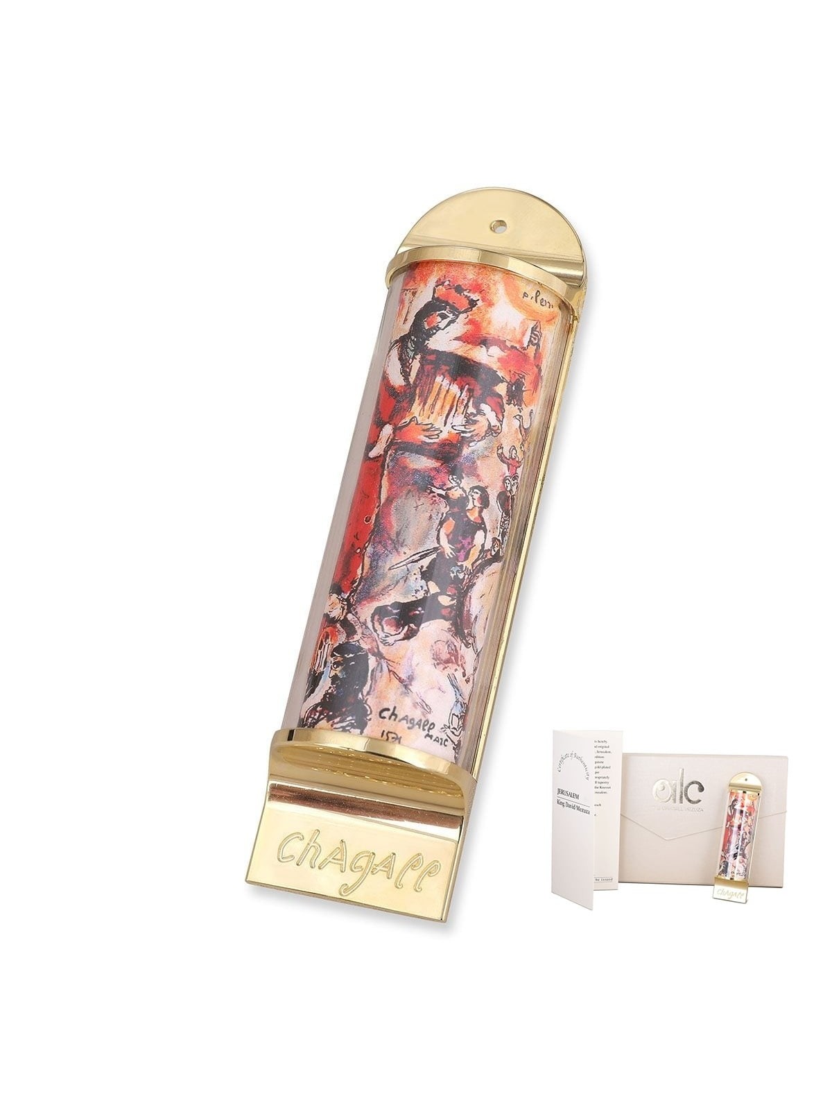 Limited Edition Marc Chagall Mezuzah - King David (Knesset Replica)
