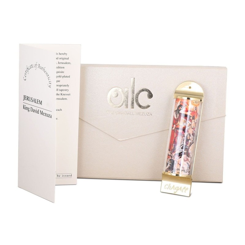 Limited Edition Marc Chagall Mezuzah - King David (Knesset Replica)