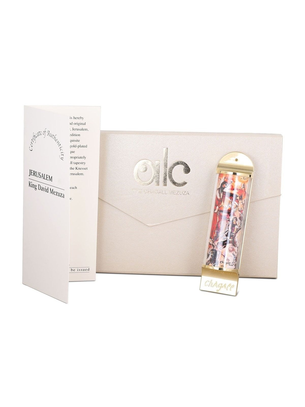 Limited Edition Marc Chagall Mezuzah - King David (Knesset Replica)
