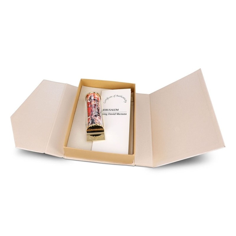 Limited Edition Marc Chagall Mezuzah - King David (Knesset Replica)