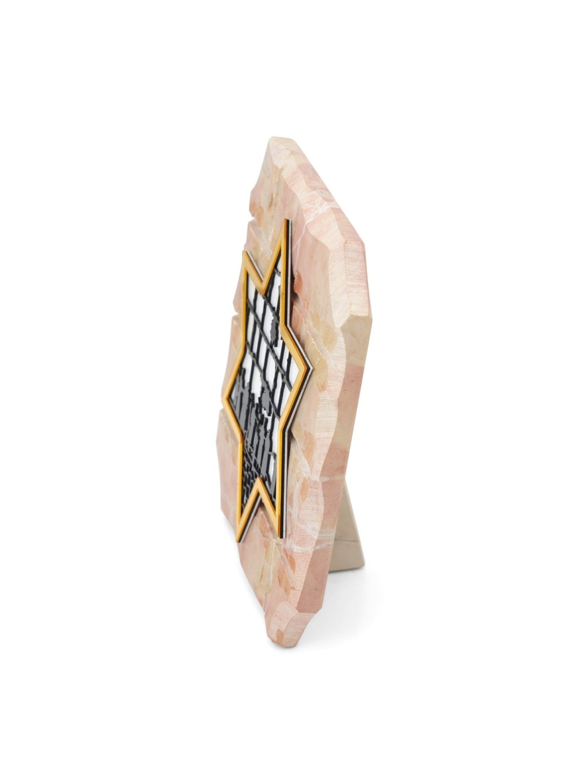 Jerusalem Stone Star of David Standing Plaque