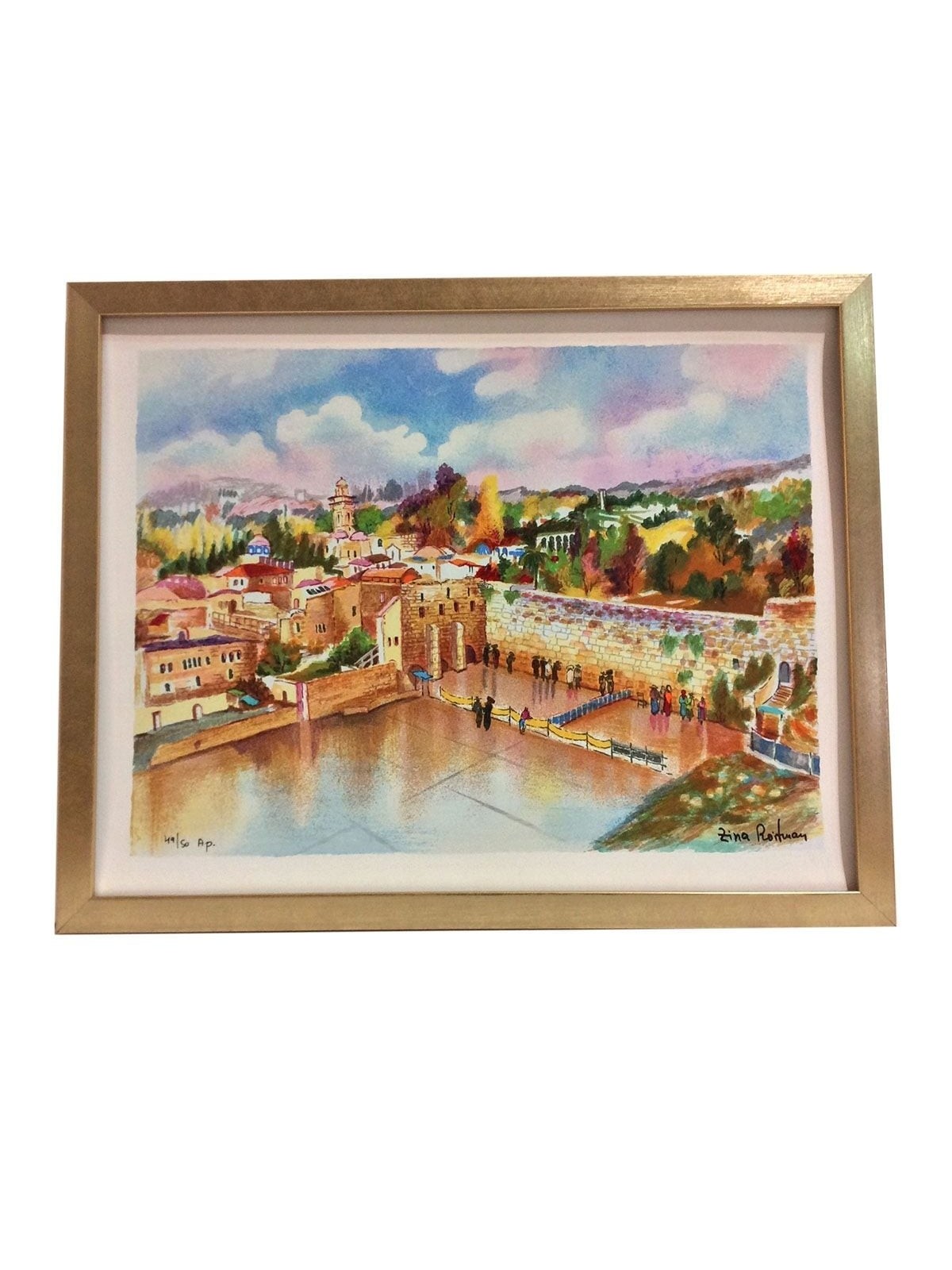 Jerusalem. Artist: Zina Roitman. Handsigned & Numbered Limited Edition