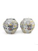 Jerusalem Ball Silver Candlesticks - Hoshen
