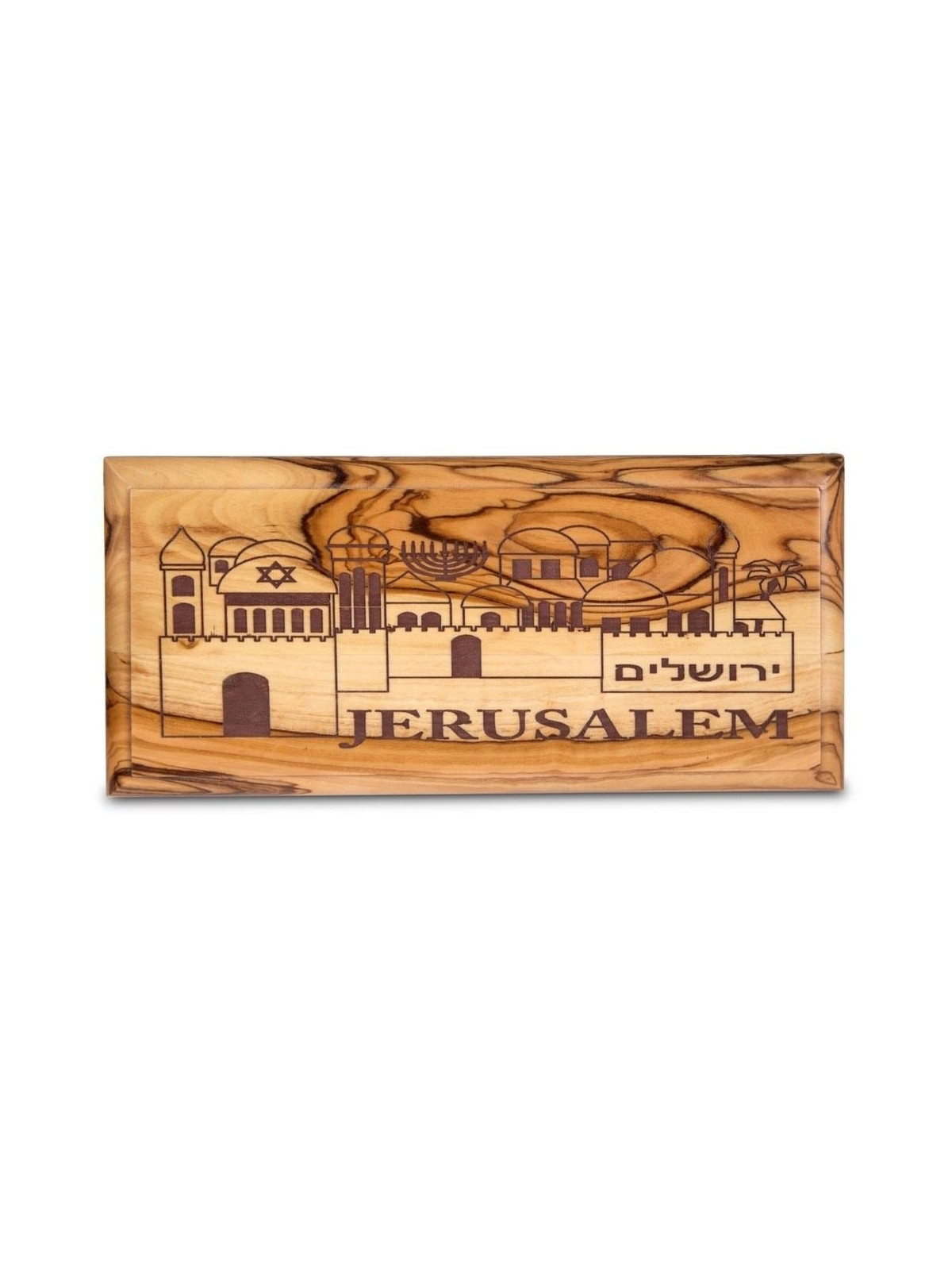 Jerusalem: Olive Wood Wall Plaque