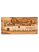 Jerusalem: Olive Wood Wall Plaque
