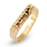 Women's 24K Gold-Plated Silver Western Wall Name Ring