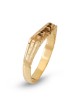 Women's 24K Gold-Plated Silver Western Wall Name Ring