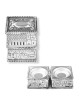 Compact Travel Shabbat Candlesticks with Jerusalem Design