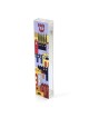 Dorit Judaica Acrylic Mezuzah Case with Aluminum Front - Jerusalem