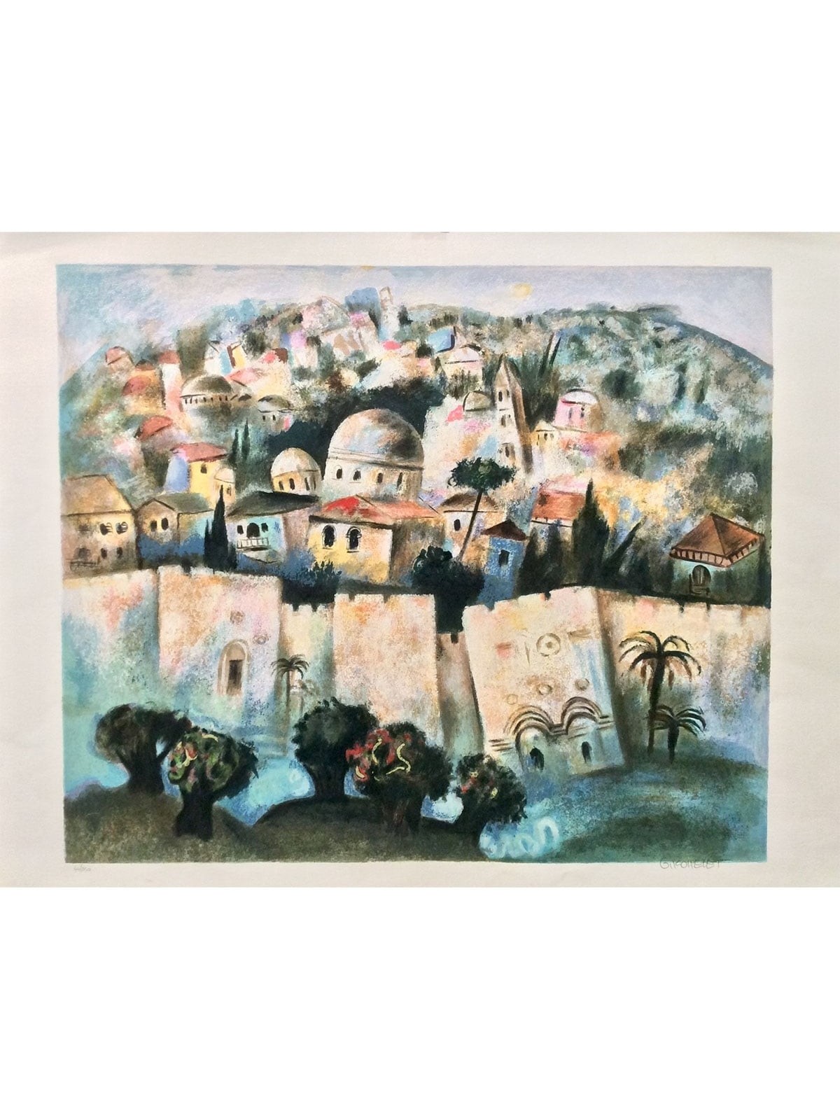 Sunrise in Jerusalem. Artist: Gregory Kohelet. Handsigned & Numbered L