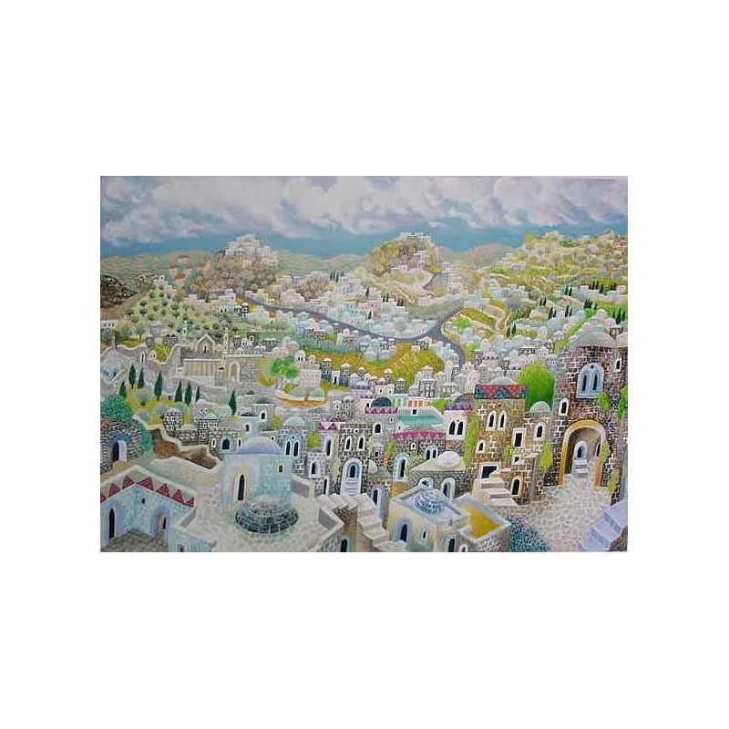 Jerusalem. Artist: Baruch Nachshon. Hand Signed & Numbered Limited Edi
