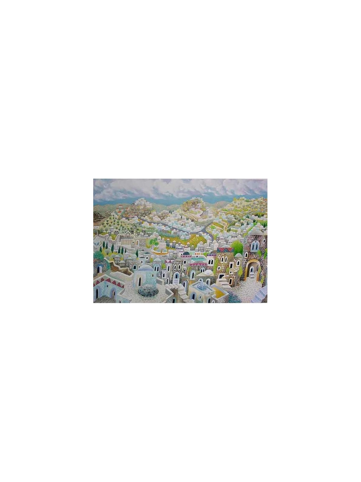 Jerusalem. Artist: Baruch Nachshon. Hand Signed & Numbered Limited Edi