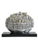 Silver Jerusalem Panorama Miniature with Golden Highlights (Extra Larg
