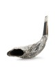 Jerusalem View Silver-Plated Ram's Shofar