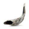 Jerusalem View Silver-Plated Ram's Shofar
