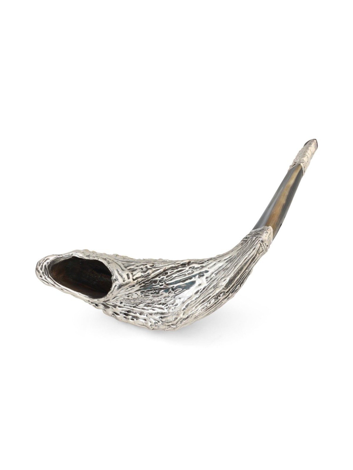 Jerusalem View Silver-Plated Ram's Shofar