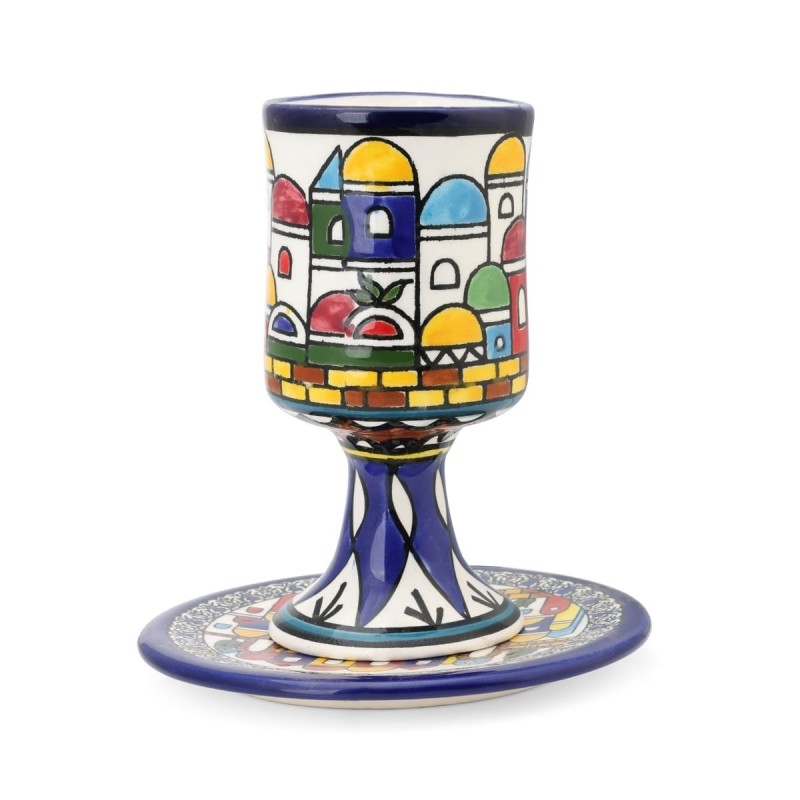 Jerusalem: Kiddush Cup. Armenian Ceramic