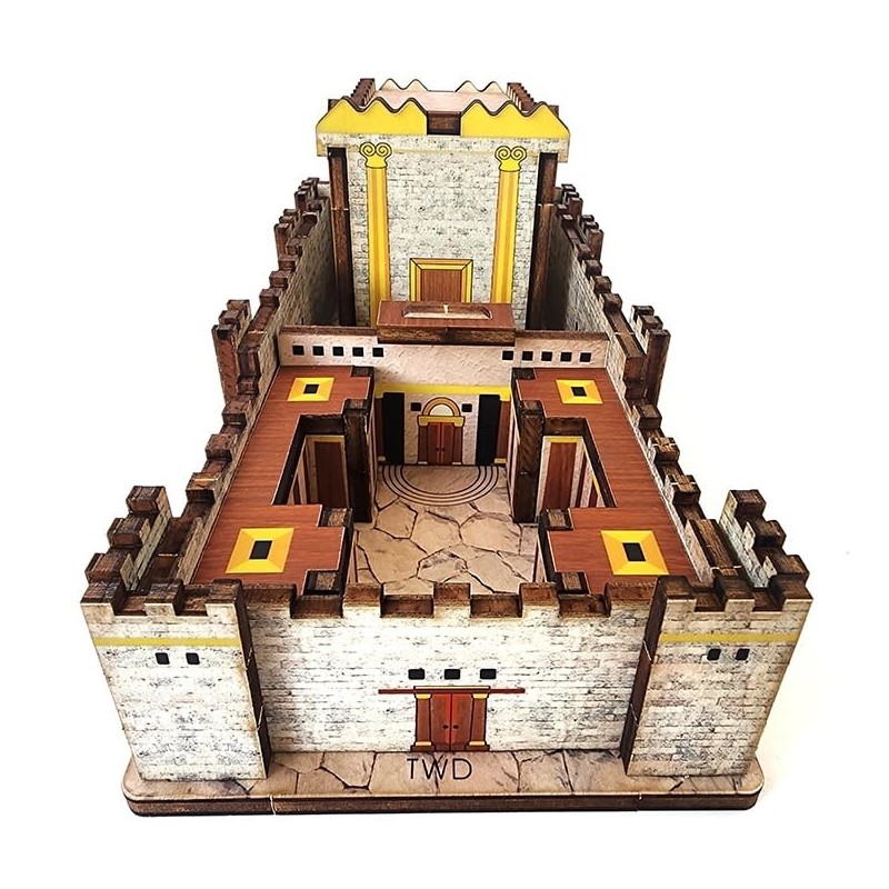 Wooden The Second Temple Colored DIY 3D Puzzle Kit