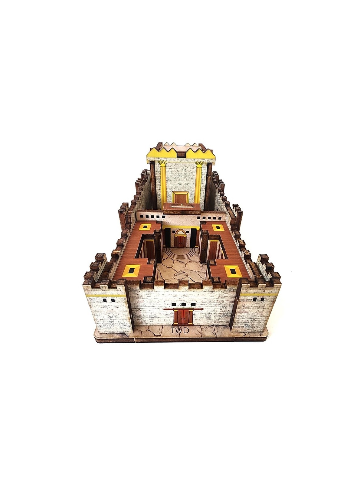 Wooden The Second Temple Colored DIY 3D Puzzle Kit