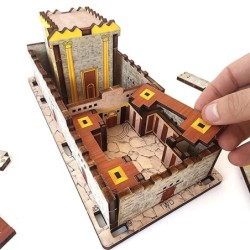 Wooden The Second Temple Colored DIY 3D Puzzle Kit