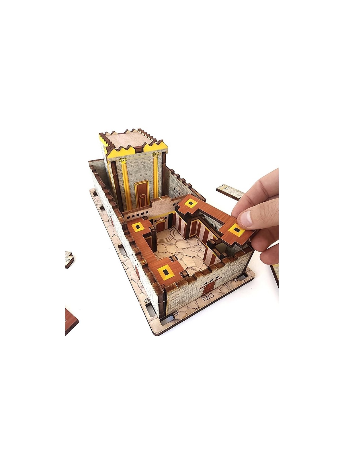 Wooden The Second Temple Colored DIY 3D Puzzle Kit