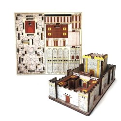 Wooden The Second Temple Colored DIY 3D Puzzle Kit