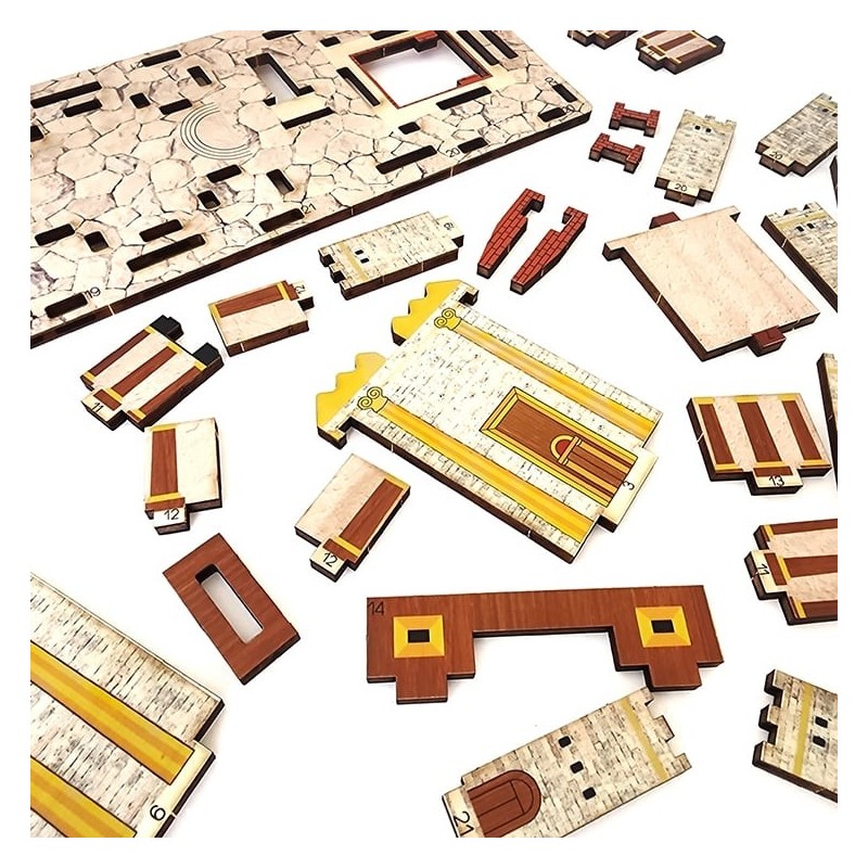 Wooden The Second Temple Colored DIY 3D Puzzle Kit