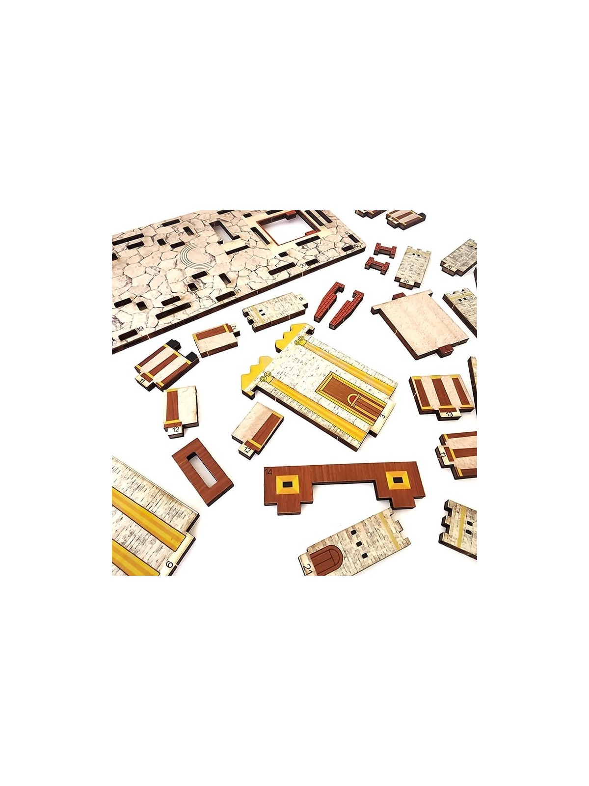 Wooden The Second Temple Colored DIY 3D Puzzle Kit
