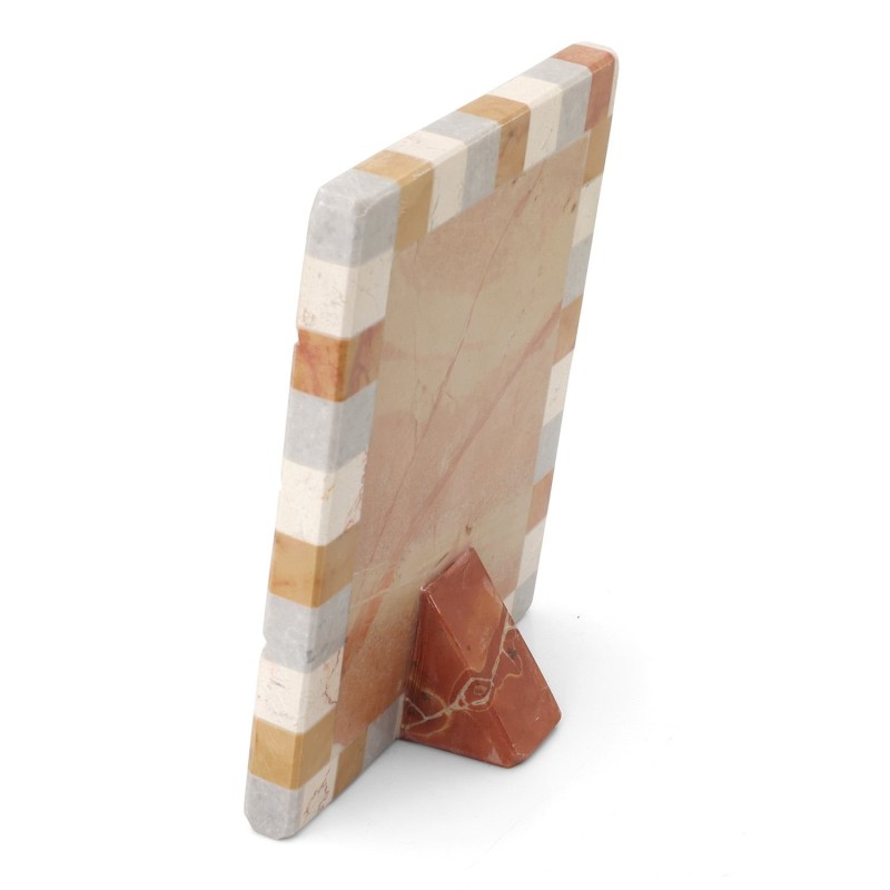 Rectangular Jerusalem Stone with Golden 'Im Eshkachech' Standing Plaqu