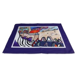 Jordana Klein 'Next Year in Jerusalem' Challah Cover - Purple Border