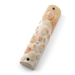 Small Jerusalem Stone Pomegranate Mezuzah Case - Design Option