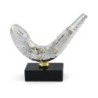 Large Silver Plated Shofar Miniature