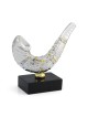 Large Silver Plated Shofar Miniature