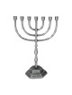 Traditional Ornate 7-Branched Menorah (Variety of Colors)