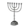 Traditional Ornate 7-Branched Menorah (Variety of Colors)