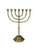Traditional Ornate 7-Branched Menorah (Variety of Colors)