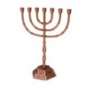 Traditional Ornate 7-Branched Menorah (Variety of Colors)