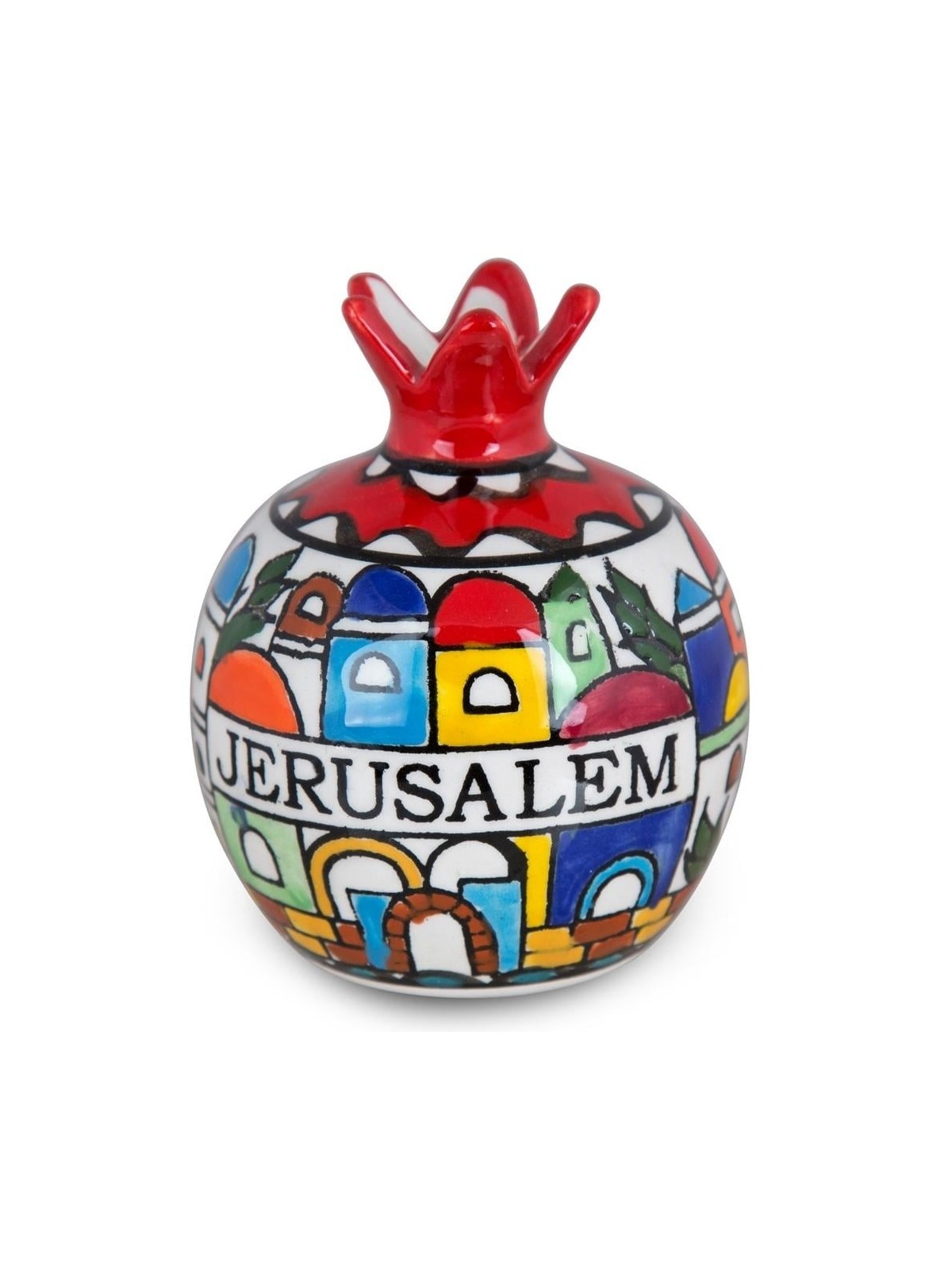Pomegranate Ceramic with Jerusalem Design Armenian Ceramic