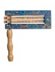 Colorful Wooden Purim Grogger (Noisemaker) With Jerusalem Design