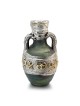 Two-Handle Wine Pitcher Ceramic with Sterling Silver and Ancient Text
