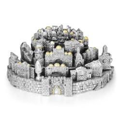 Silver-Plated Jerusalem Panorama Miniature