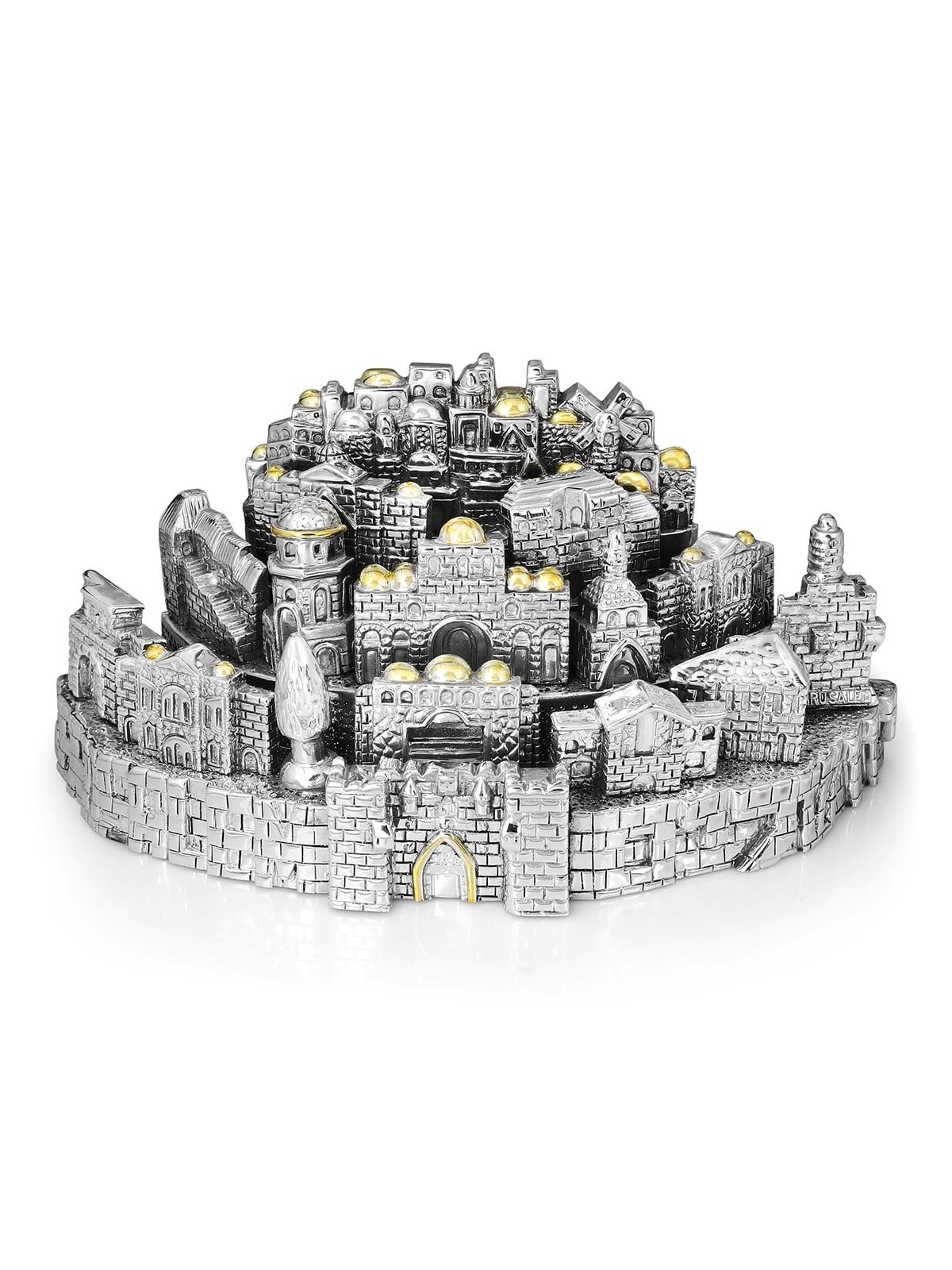 Silver-Plated Jerusalem Panorama Miniature