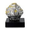 Jerusalem Ball on Base Silver Plated Miniature