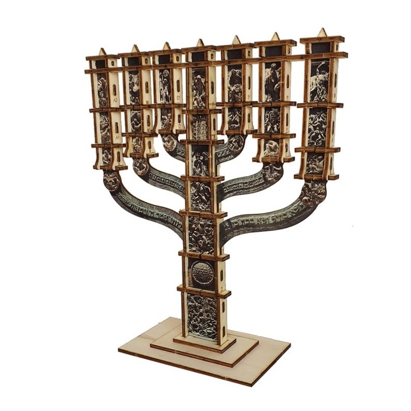 The Knesset Menorah: Do-It-Yourself 3D Puzzle Kit