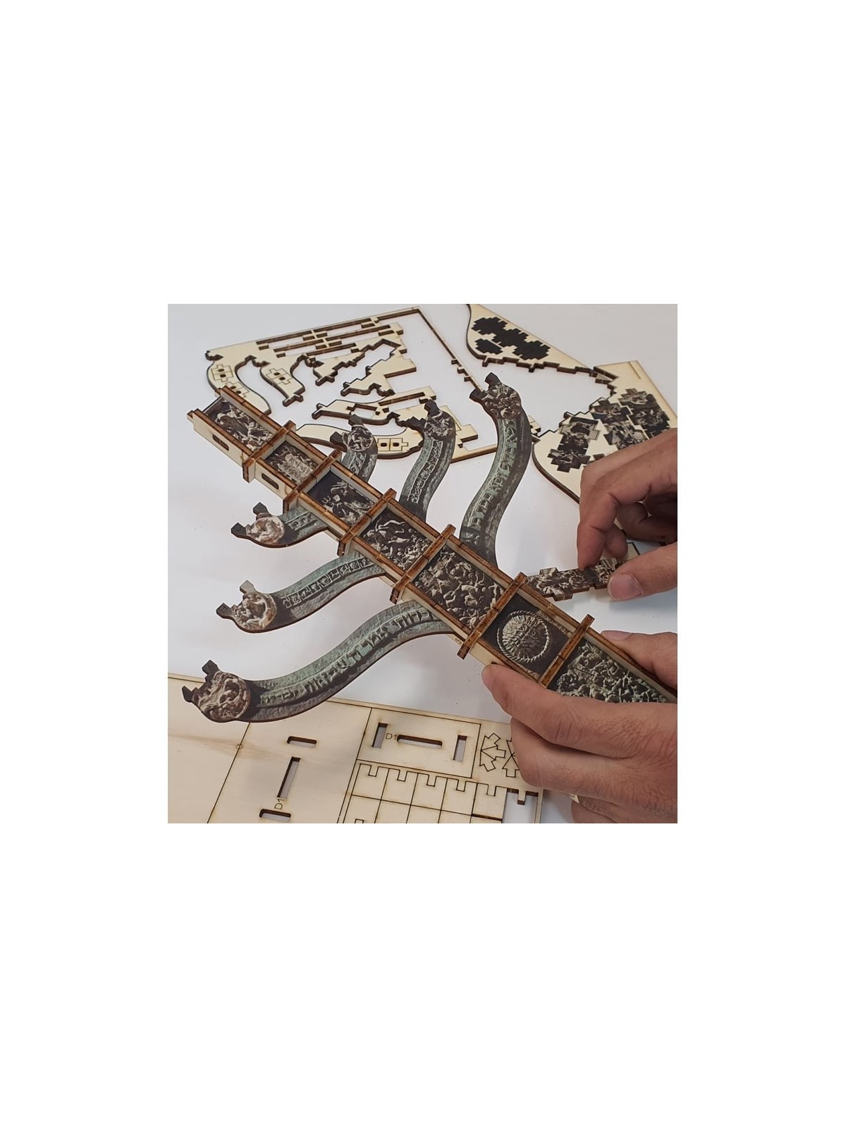 The Knesset Menorah: Do-It-Yourself 3D Puzzle Kit