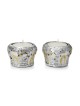 Silver Plated Jerusalem Gates Candlesticks
