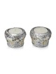 Silver Plated Jerusalem Gates Candlesticks