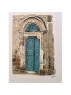 Arie Azene - Eliezer Ben-Yehuda's Door in Jerusalem (Hand Signed & Num