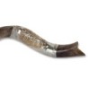 Sterling Silver Plated Yemenite Kudu Shofar - Jerusalem Design (Choice
